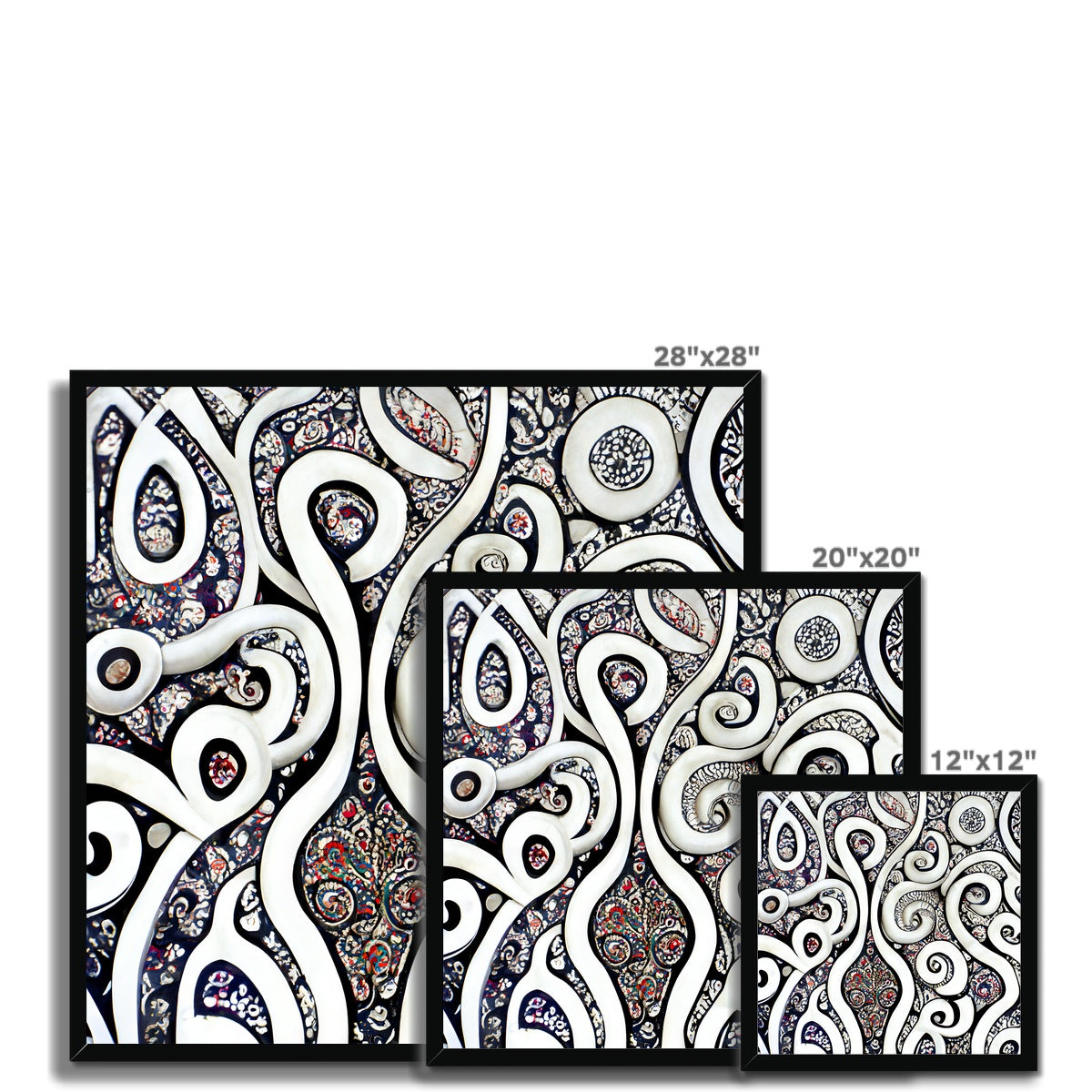 Paisley Swirls Framed Print