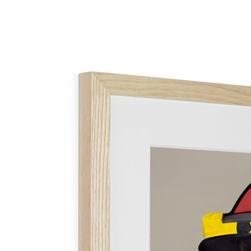 Fireman Guy Pop Framed & Mounted Print