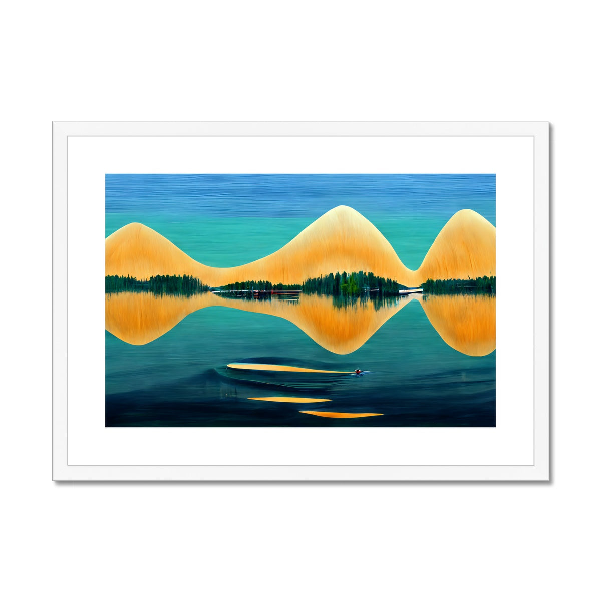 Rebounding in Symmetry Framed & Mounted Print