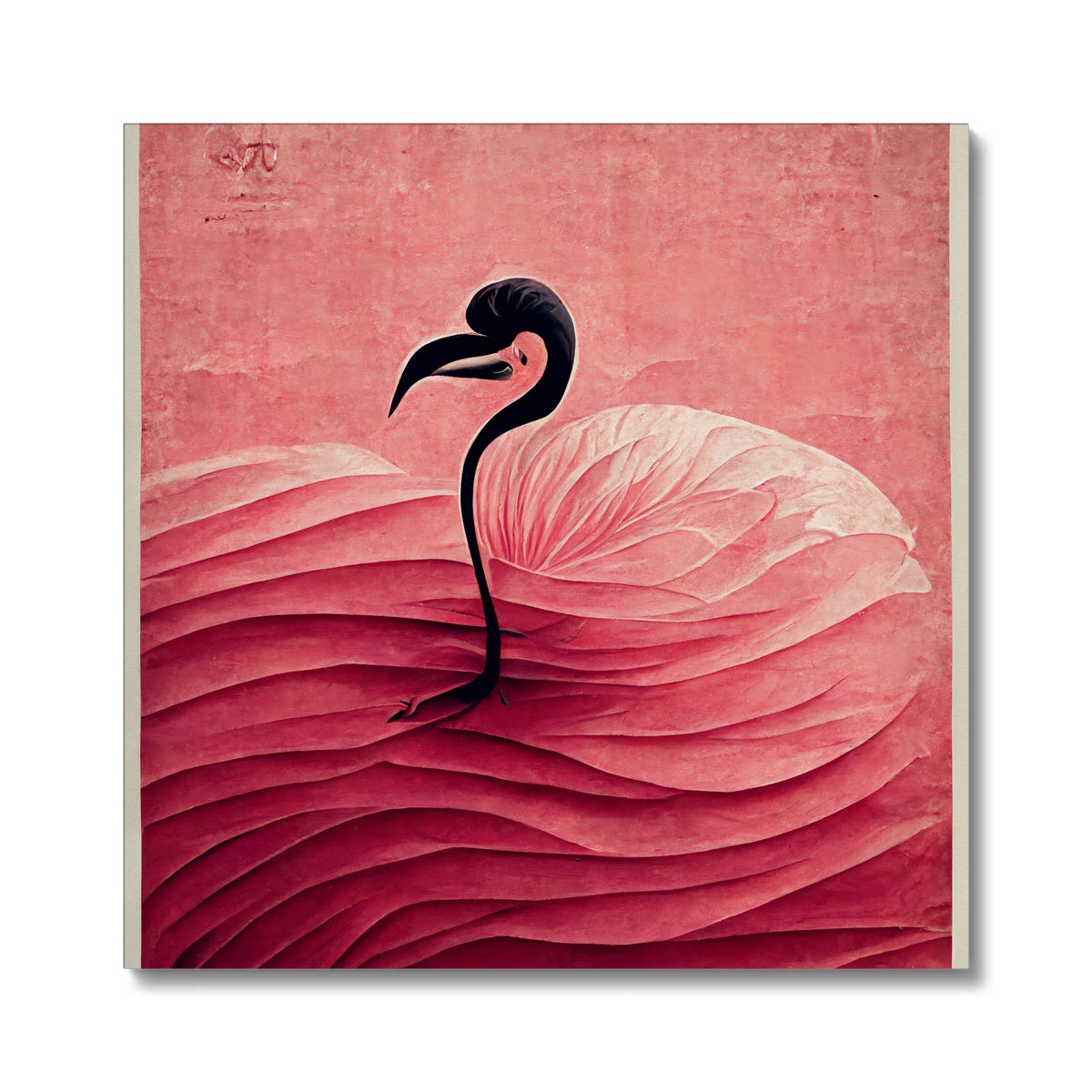 Flamingo Folds Canvas