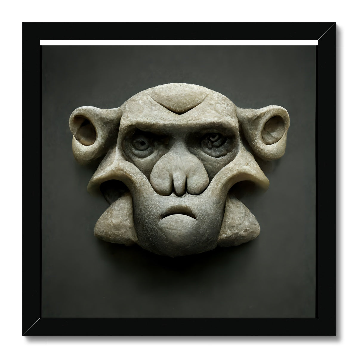 Stone Faced  Framed Print