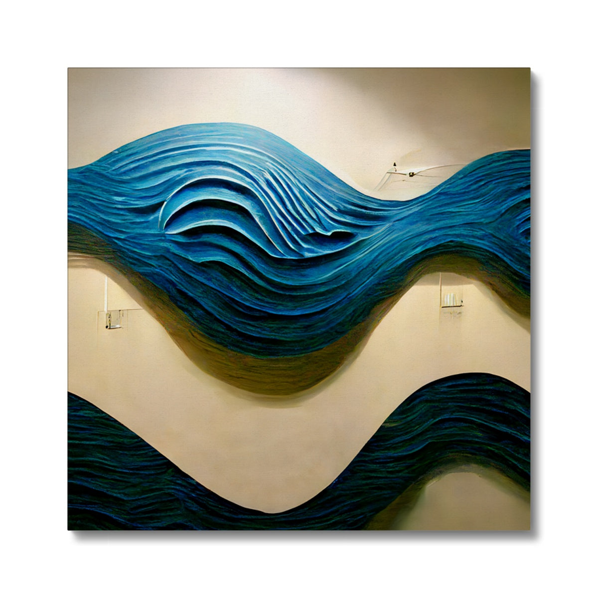 Blue Waves Canvas