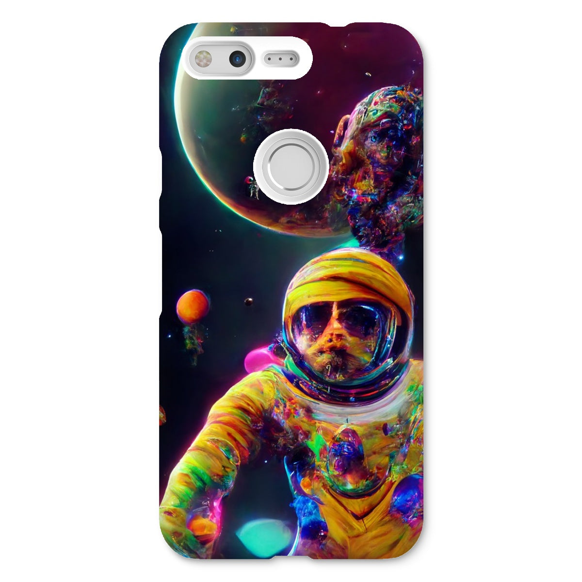 Psychedelic Astronaut in Space Snap Phone Case