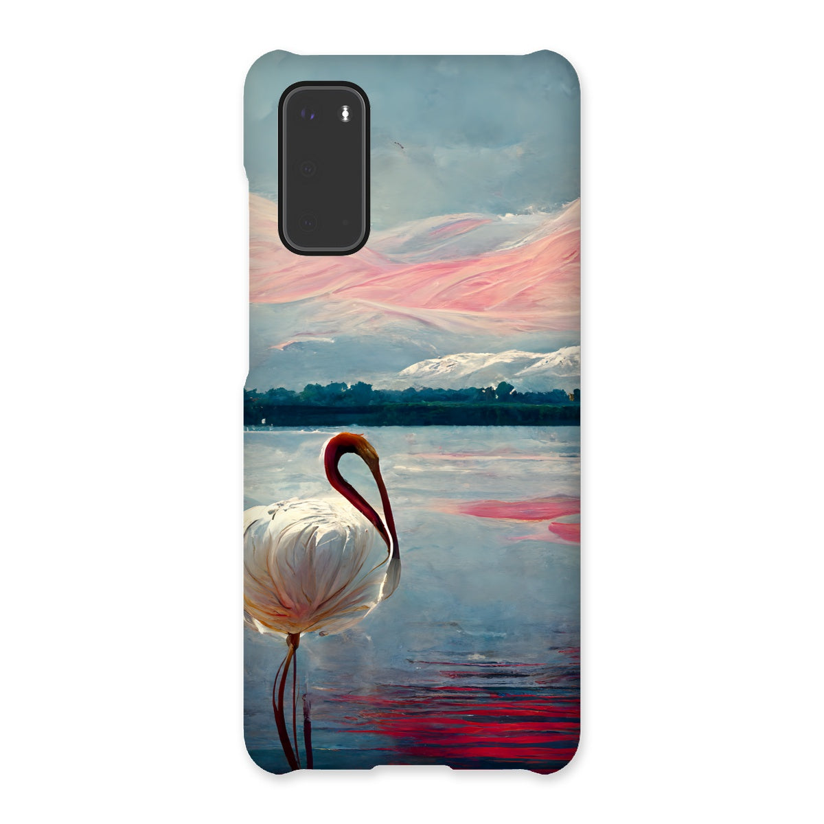 Flamingo Mountains Snap Phone Case