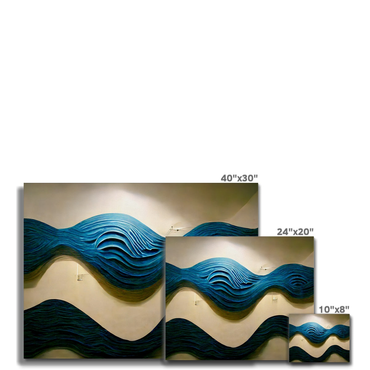 Blue Waves Canvas