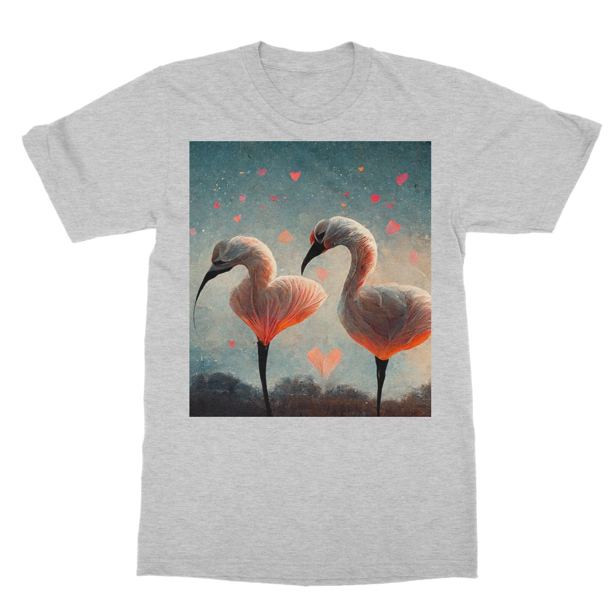 Flamingo Valentine Softstyle T-Shirt