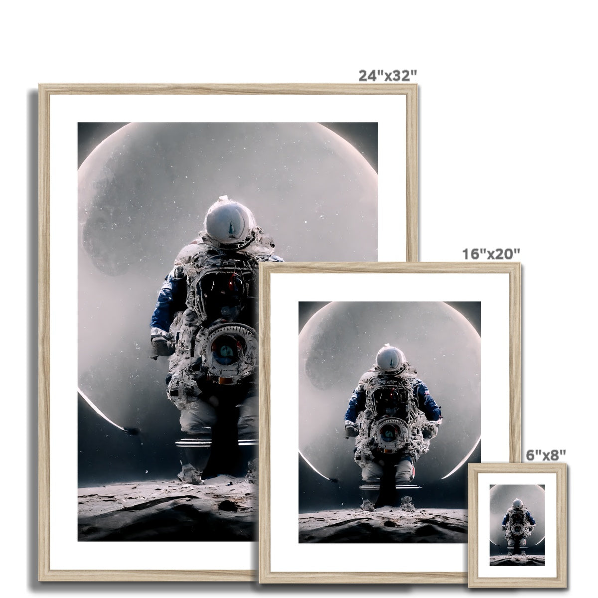 Moon Gazer Framed & Mounted Print