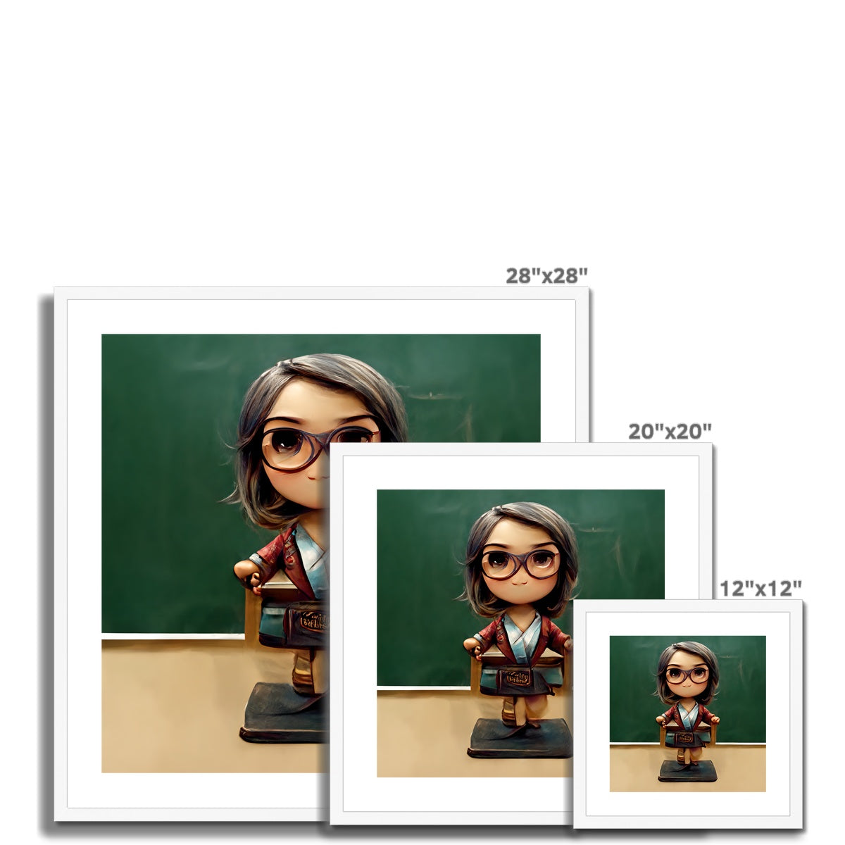 TeachMe Teacher Pop Framed & Mounted Print