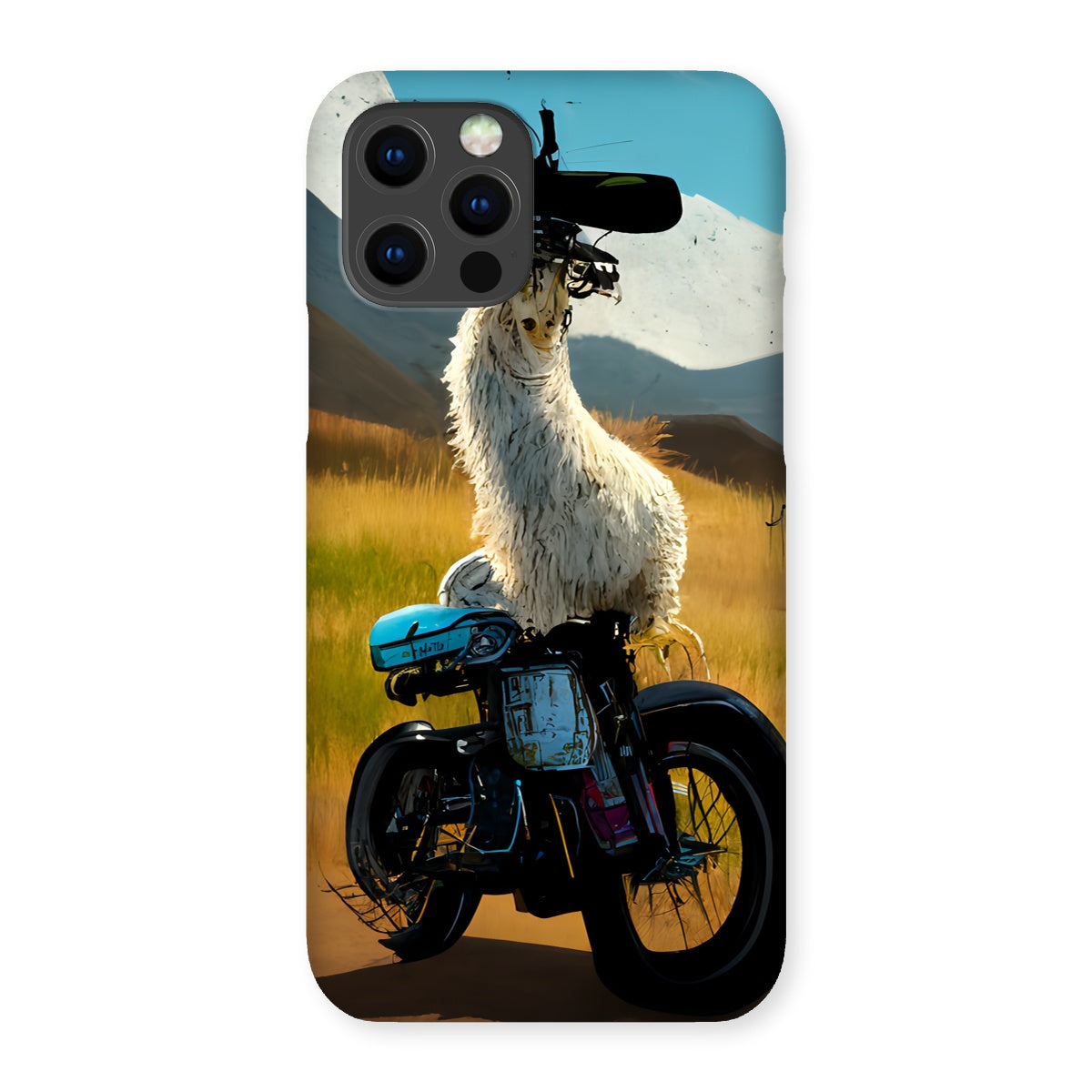 Llama on a Bike Snap Phone Case