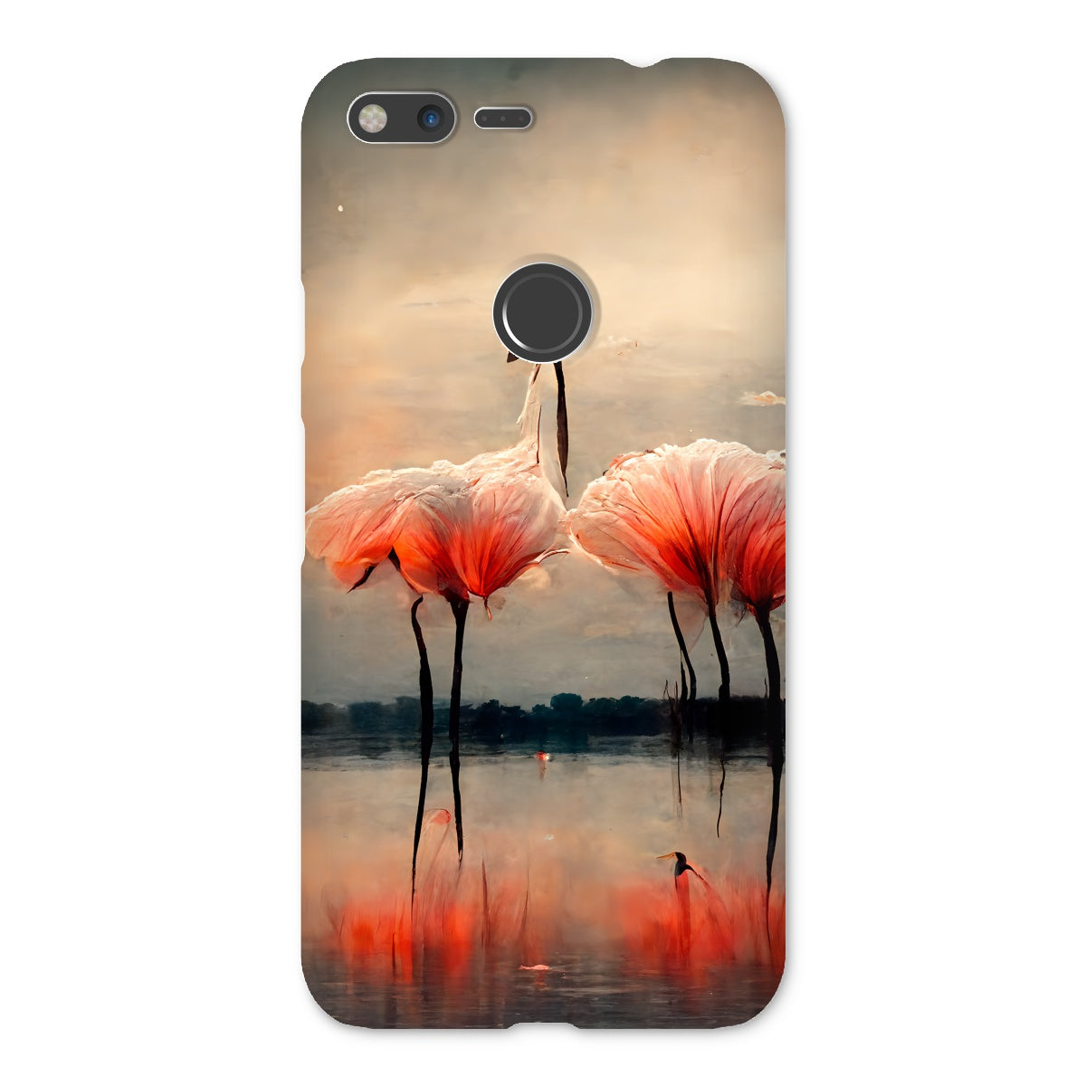 Flamingo Sunset Snap Phone Case