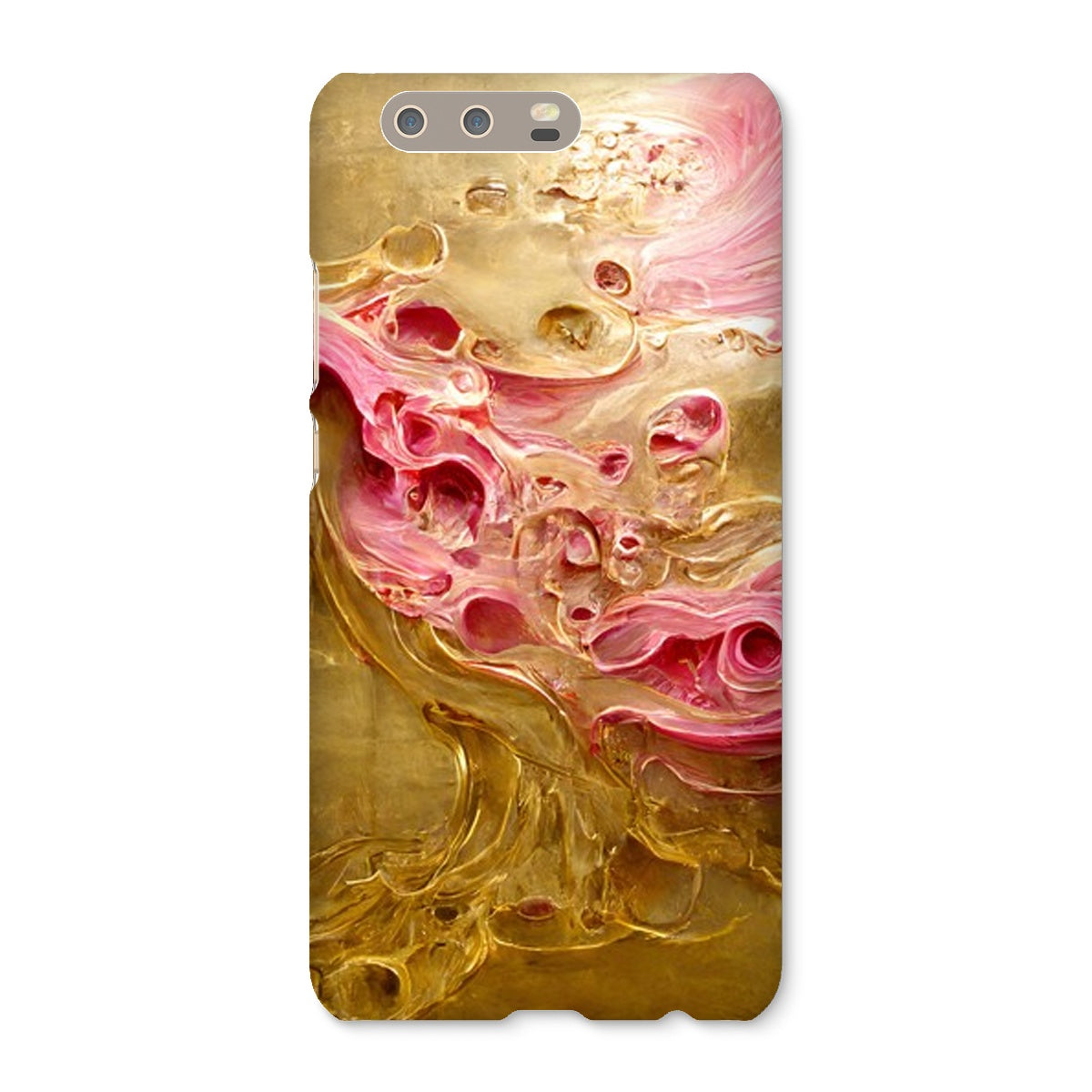 Swirls of Gold and Pinkk Snap Phone Case