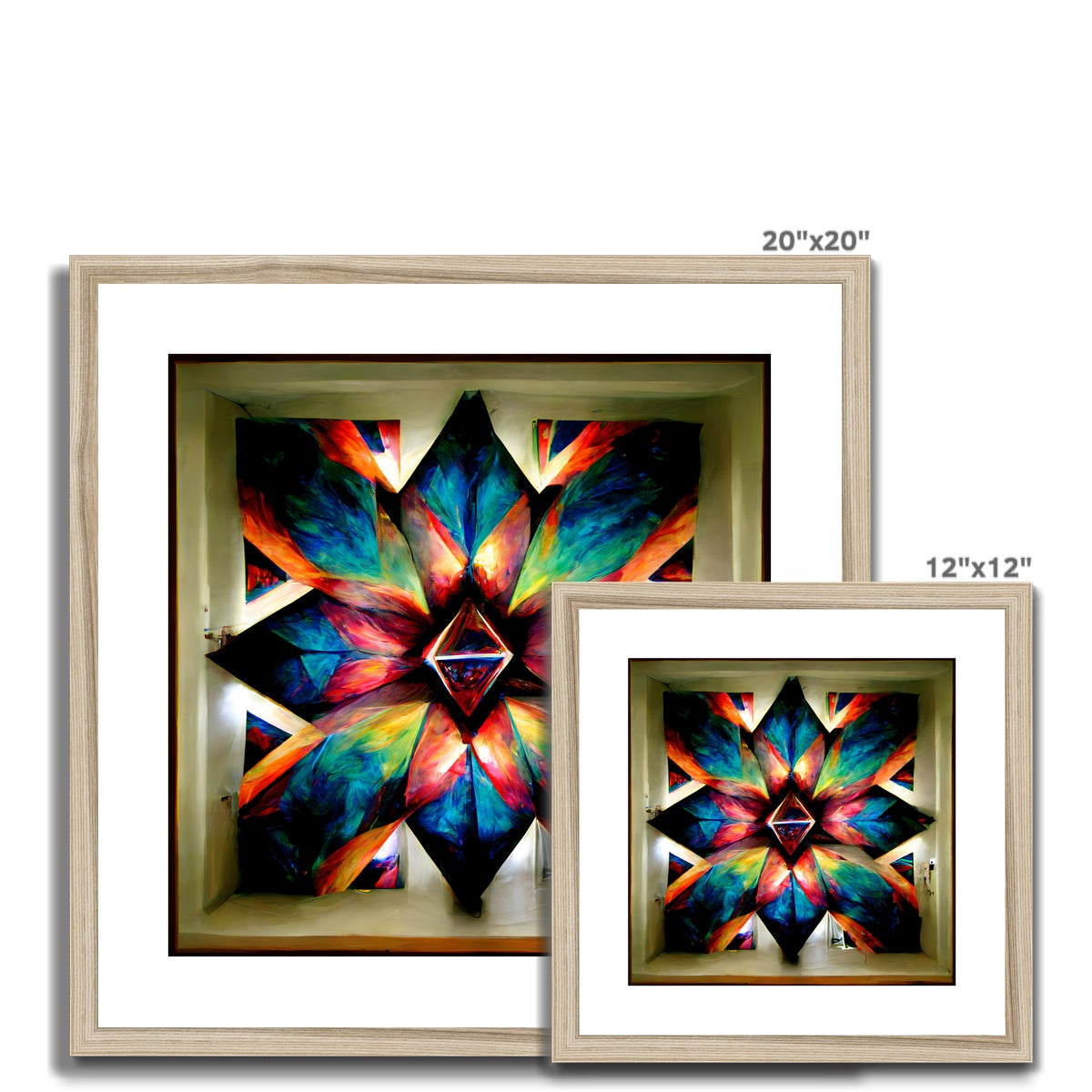 Kaleidoscope Window Framed & Mounted Print