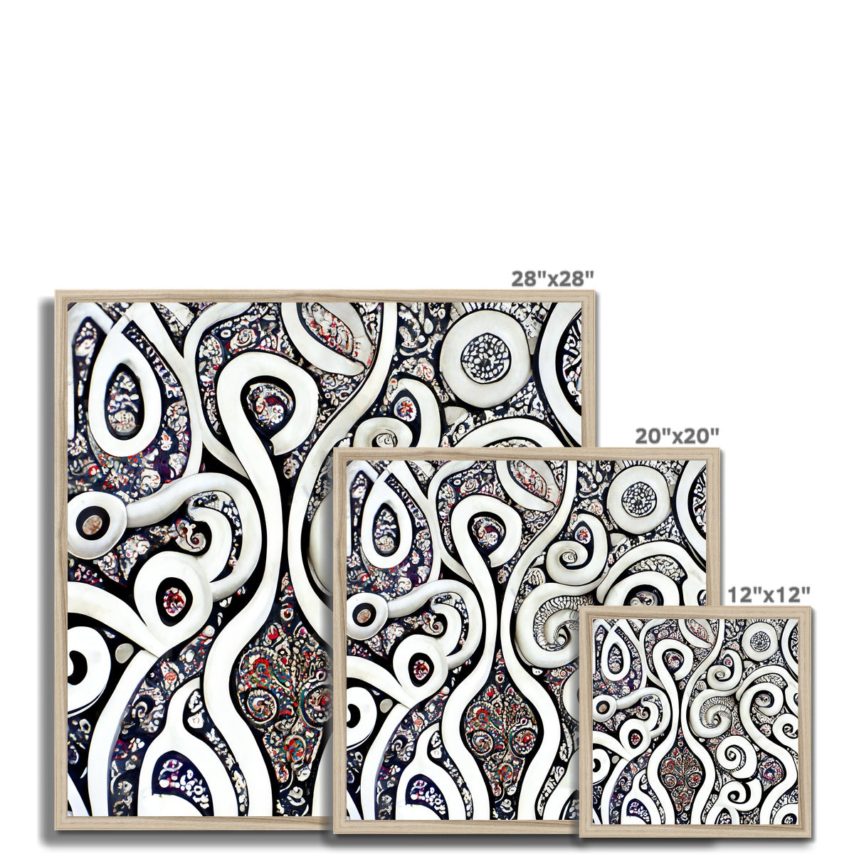 Paisley Swirls Framed Print