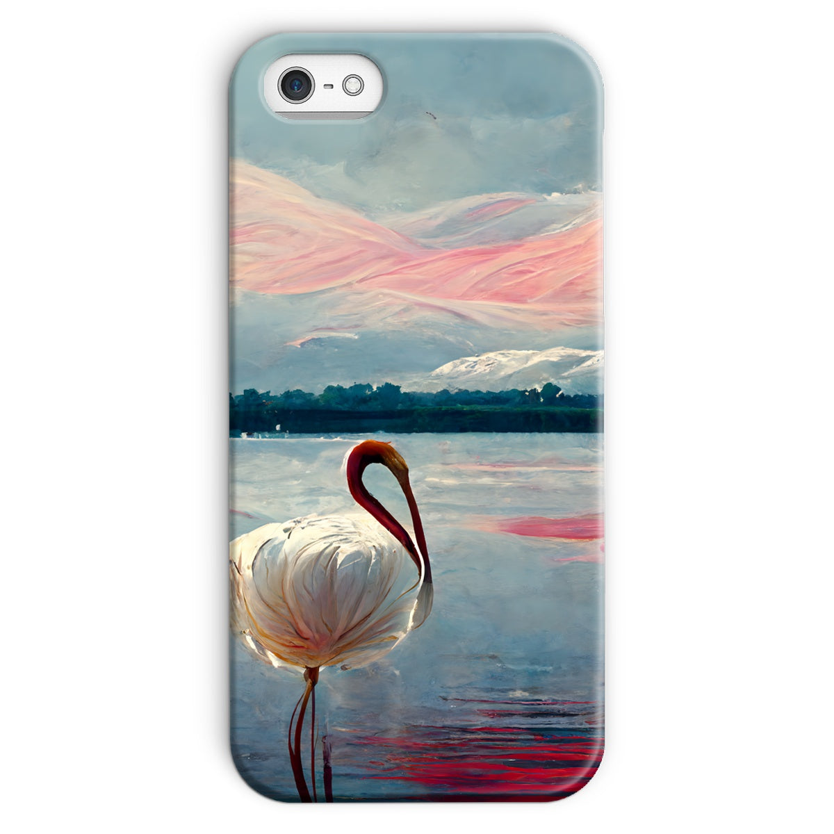 Flamingo Mountains Snap Phone Case