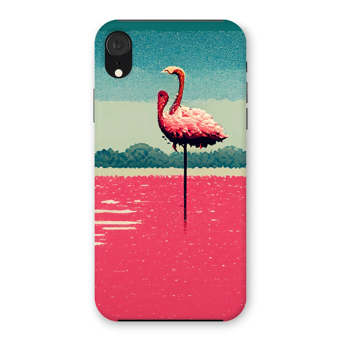 Flamingo 8 Bit Snap Phone Case