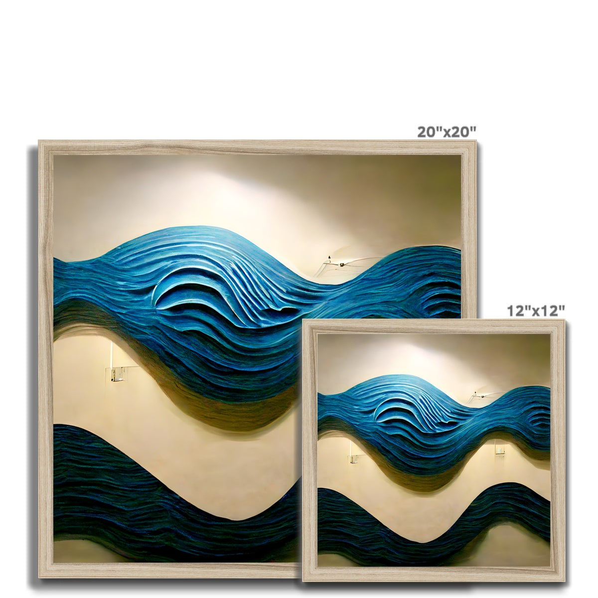 Blue Waves Framed Print