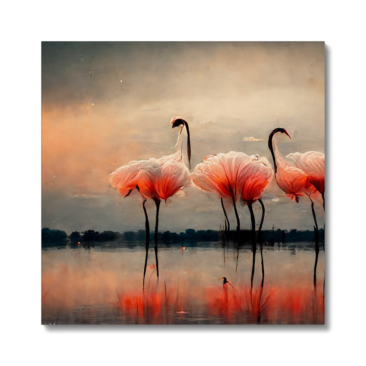 Flamingo Sunset Canvas