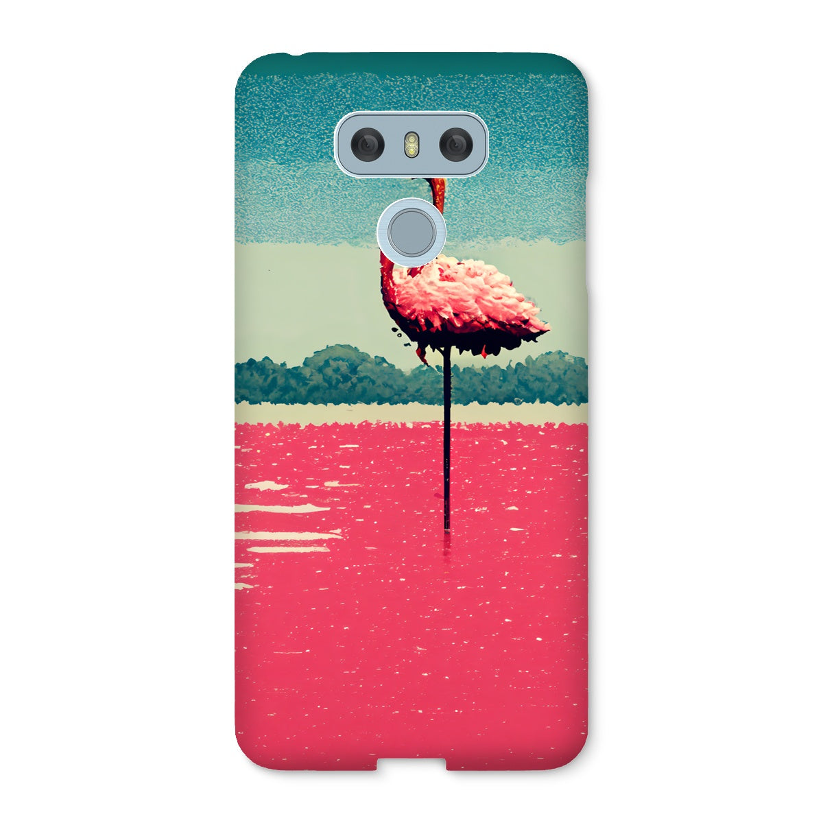 Flamingo 8 Bit Snap Phone Case