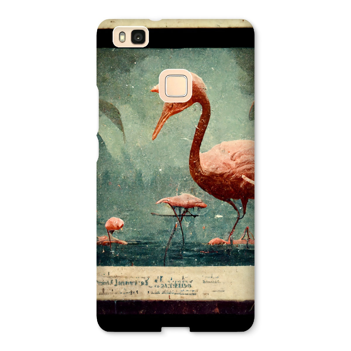 Flamingo Retro View Snap Phone Case