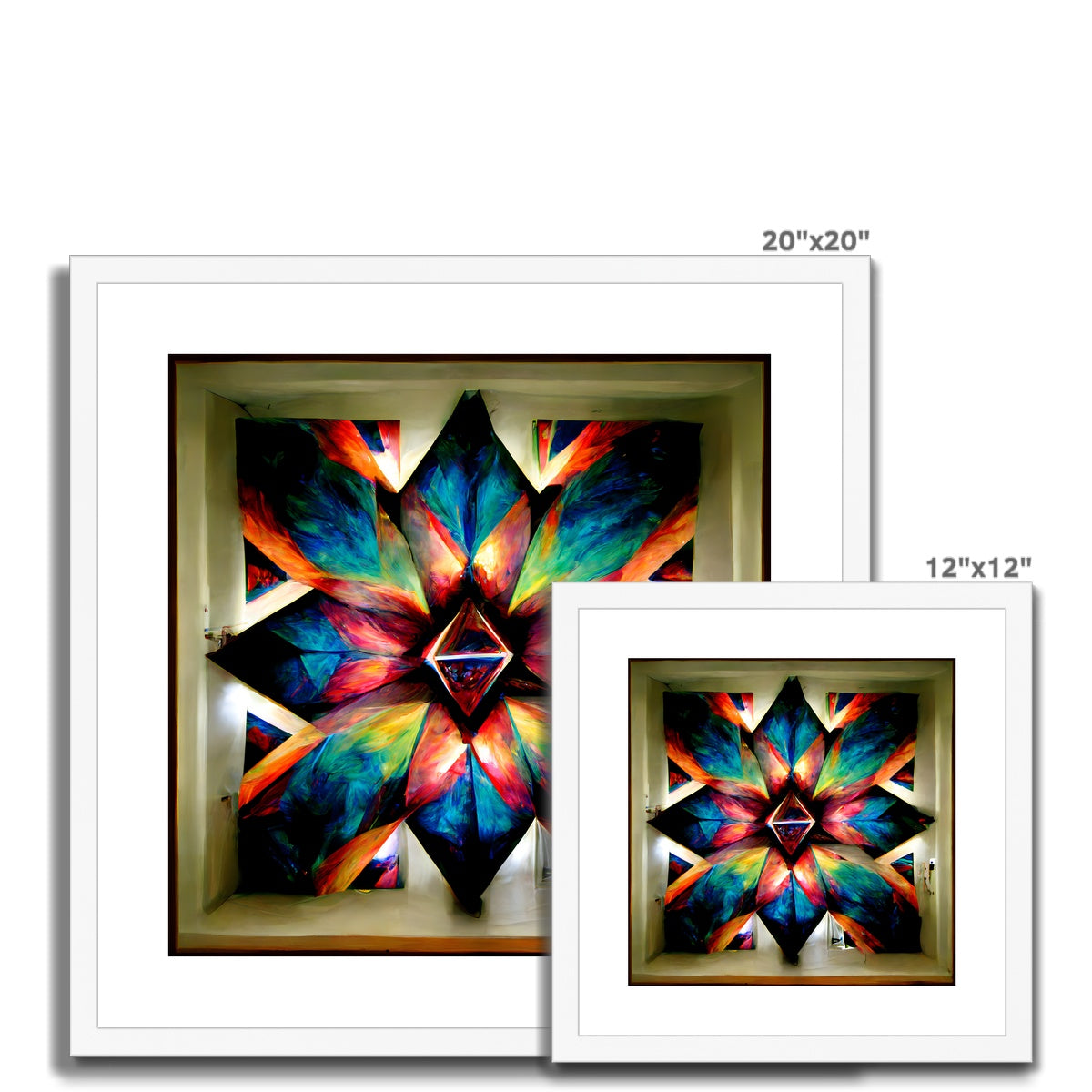 Kaleidoscope Window Framed & Mounted Print