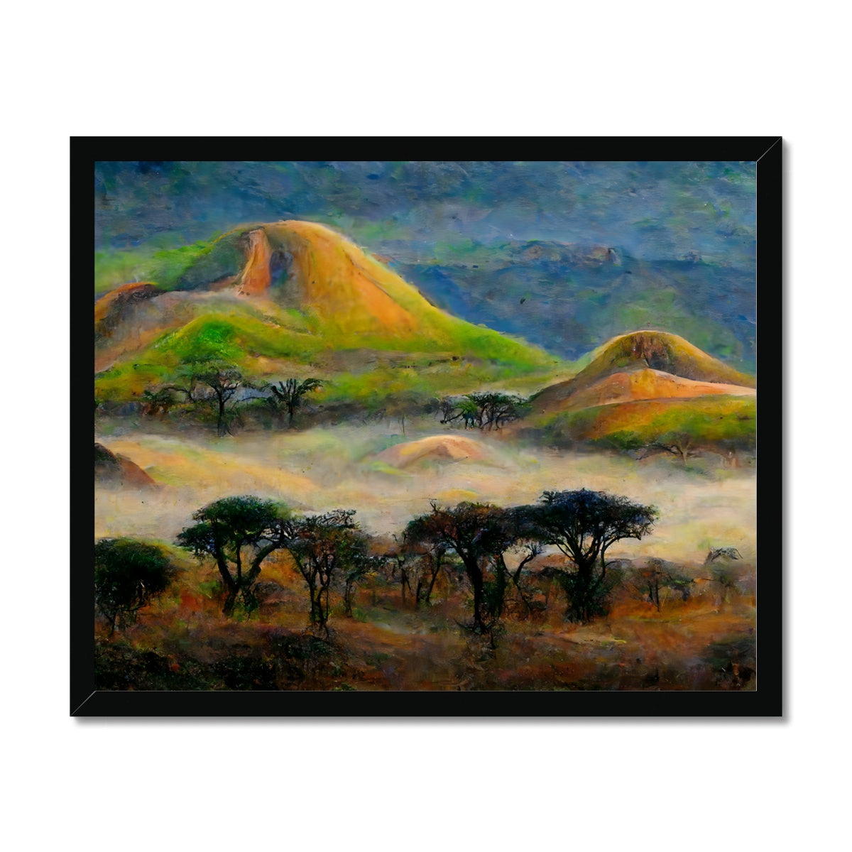 Rolling Hills Africa Framed Print