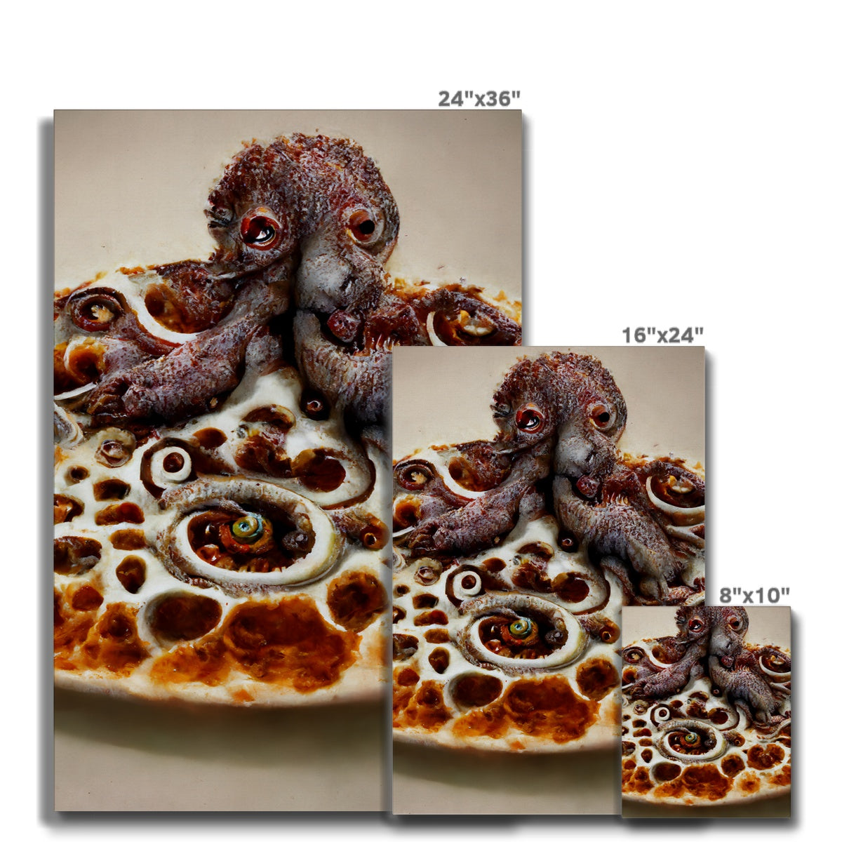 Hungry Octopus Canvas