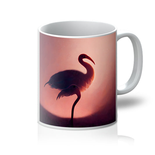 Flamingo Shadows Mug