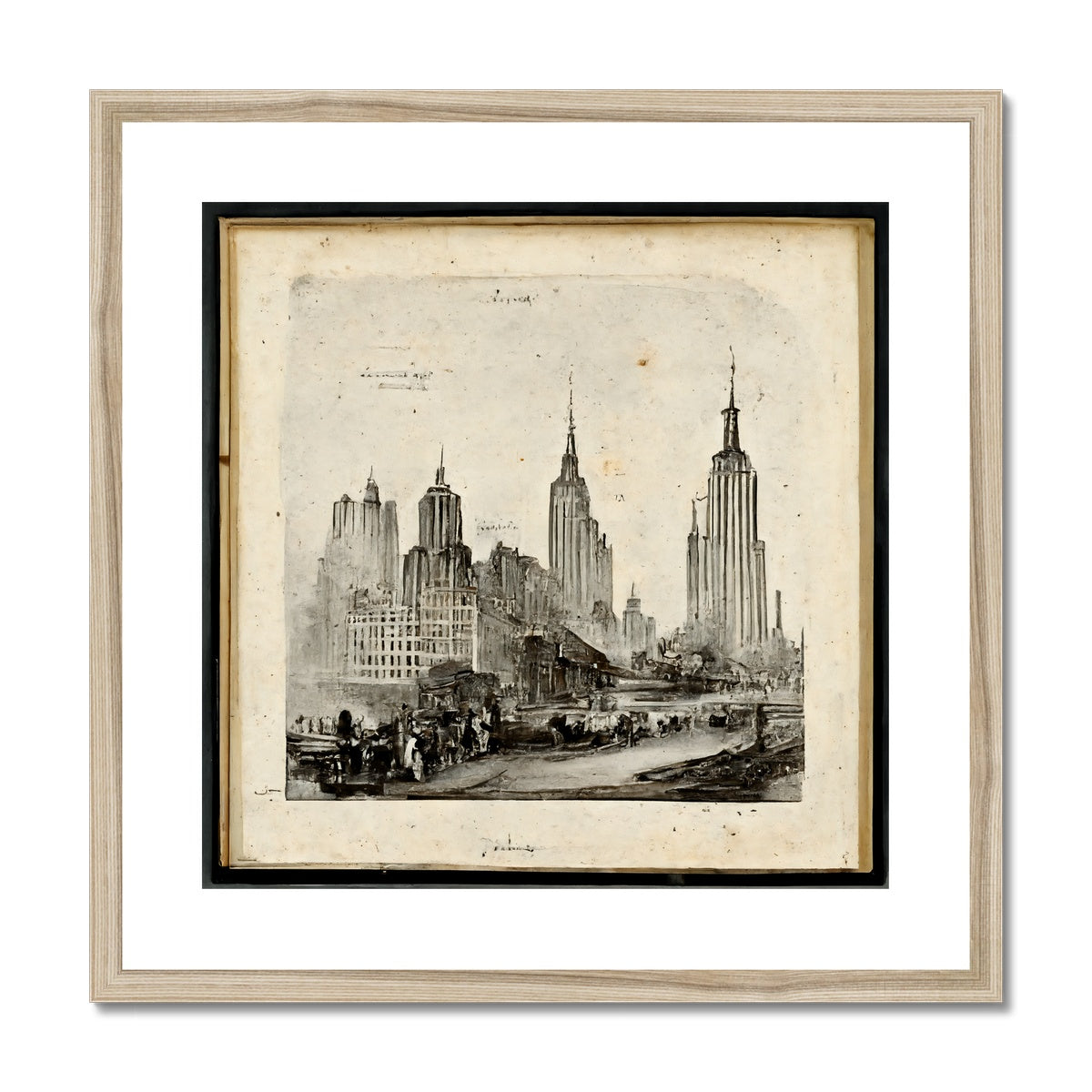 New York New York Framed & Mounted Print