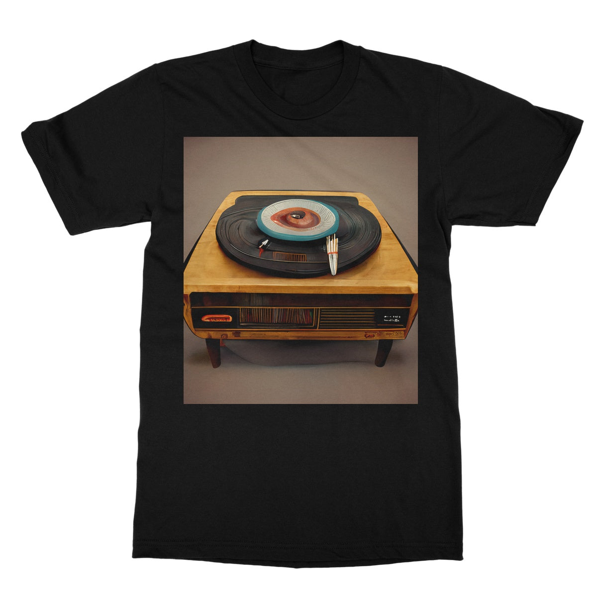 Retro Vinyl Softstyle T-Shirt