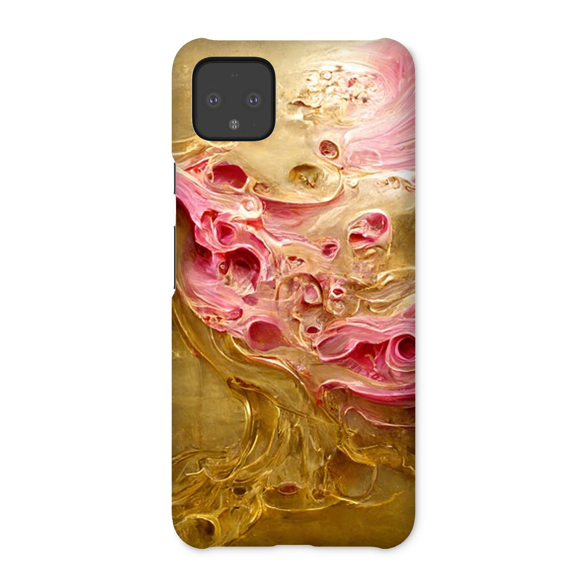 Swirls of Gold and Pinkk Snap Phone Case