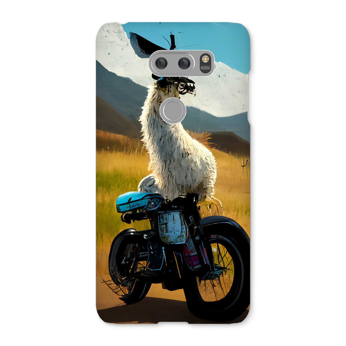 Llama on a Bike Snap Phone Case