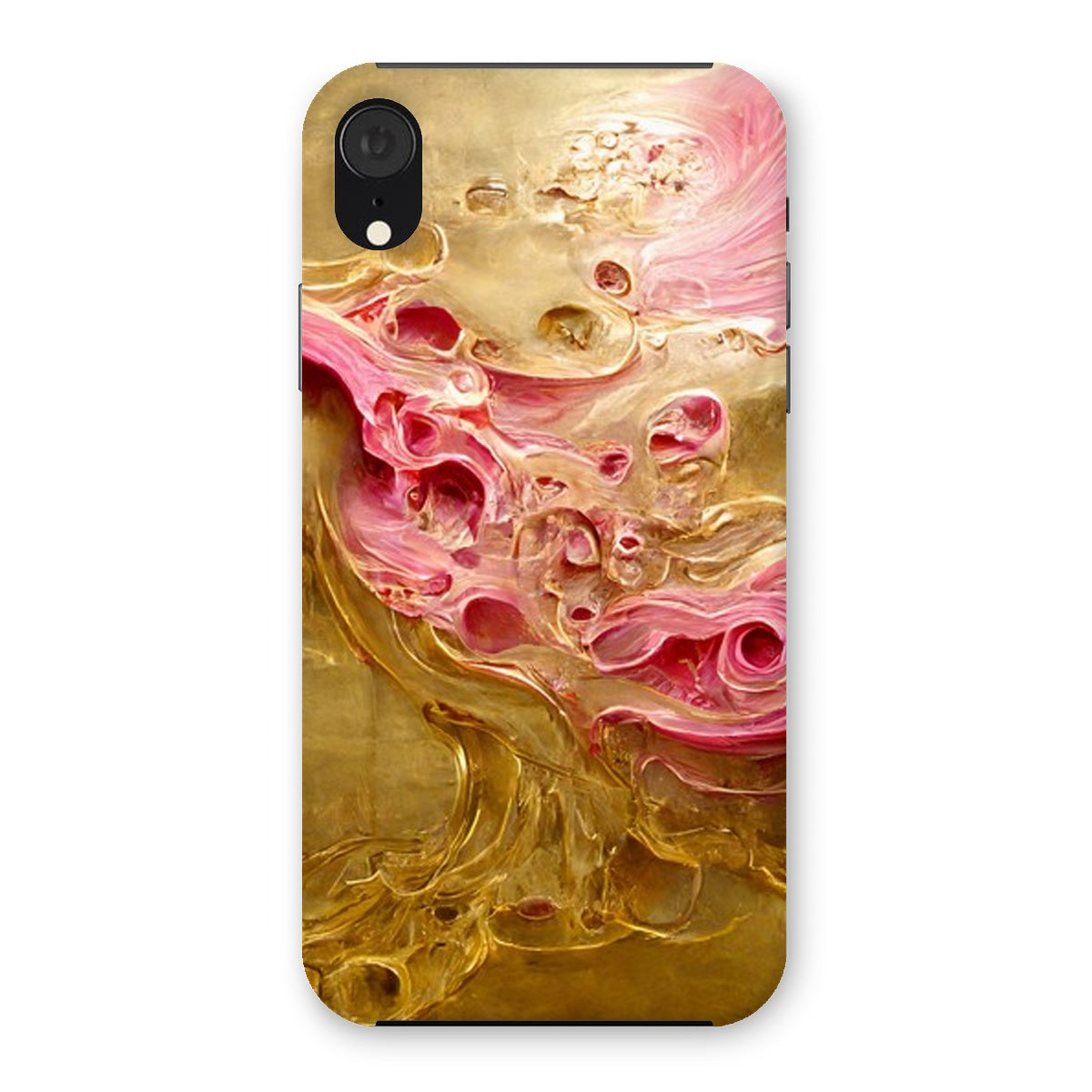 Swirls of Gold and Pinkk Snap Phone Case