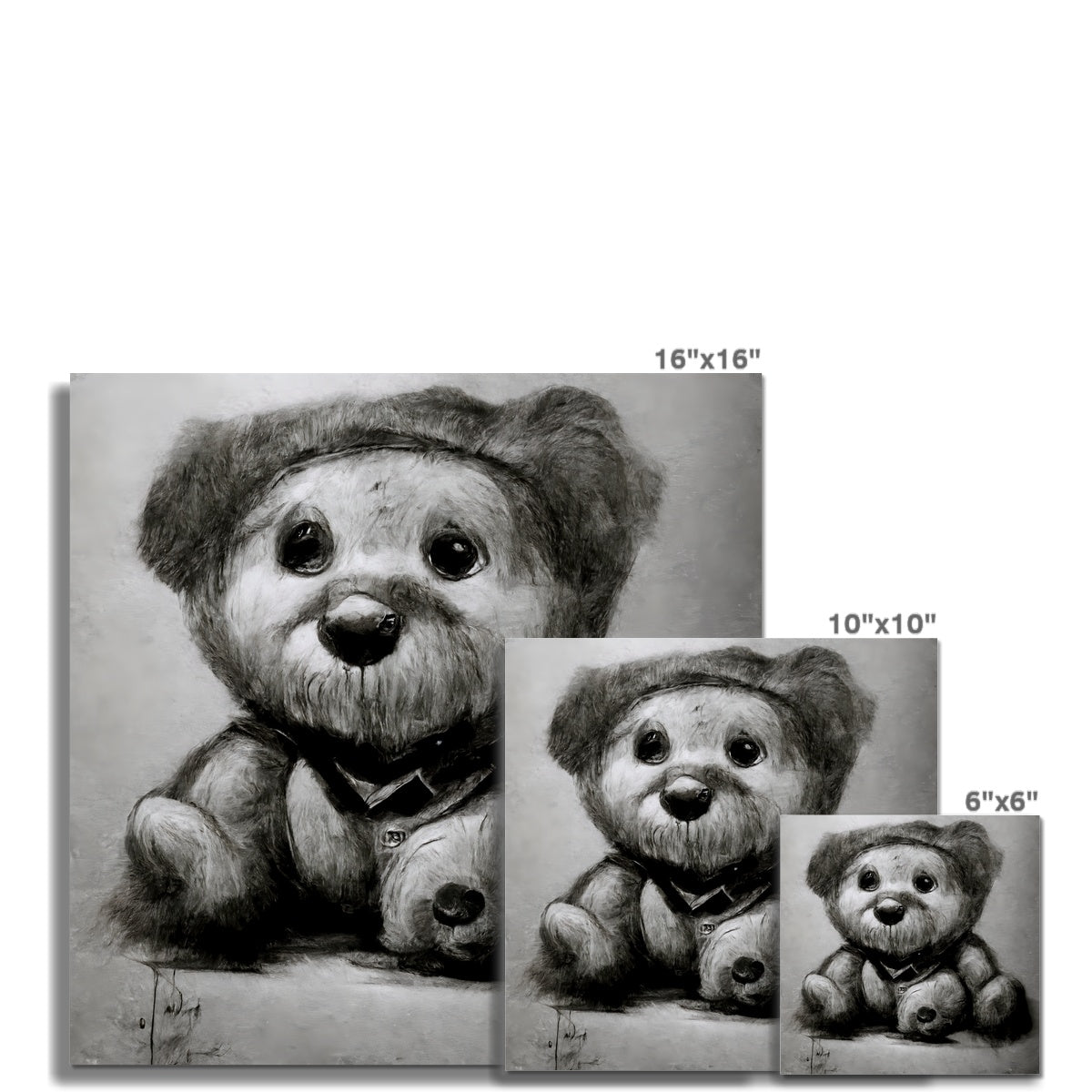 Pencil Teddy Fine Art Print