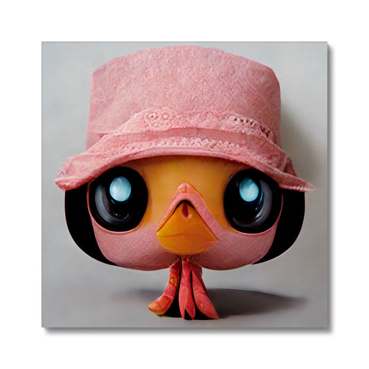 Flamingo Pop Hat  Canvas