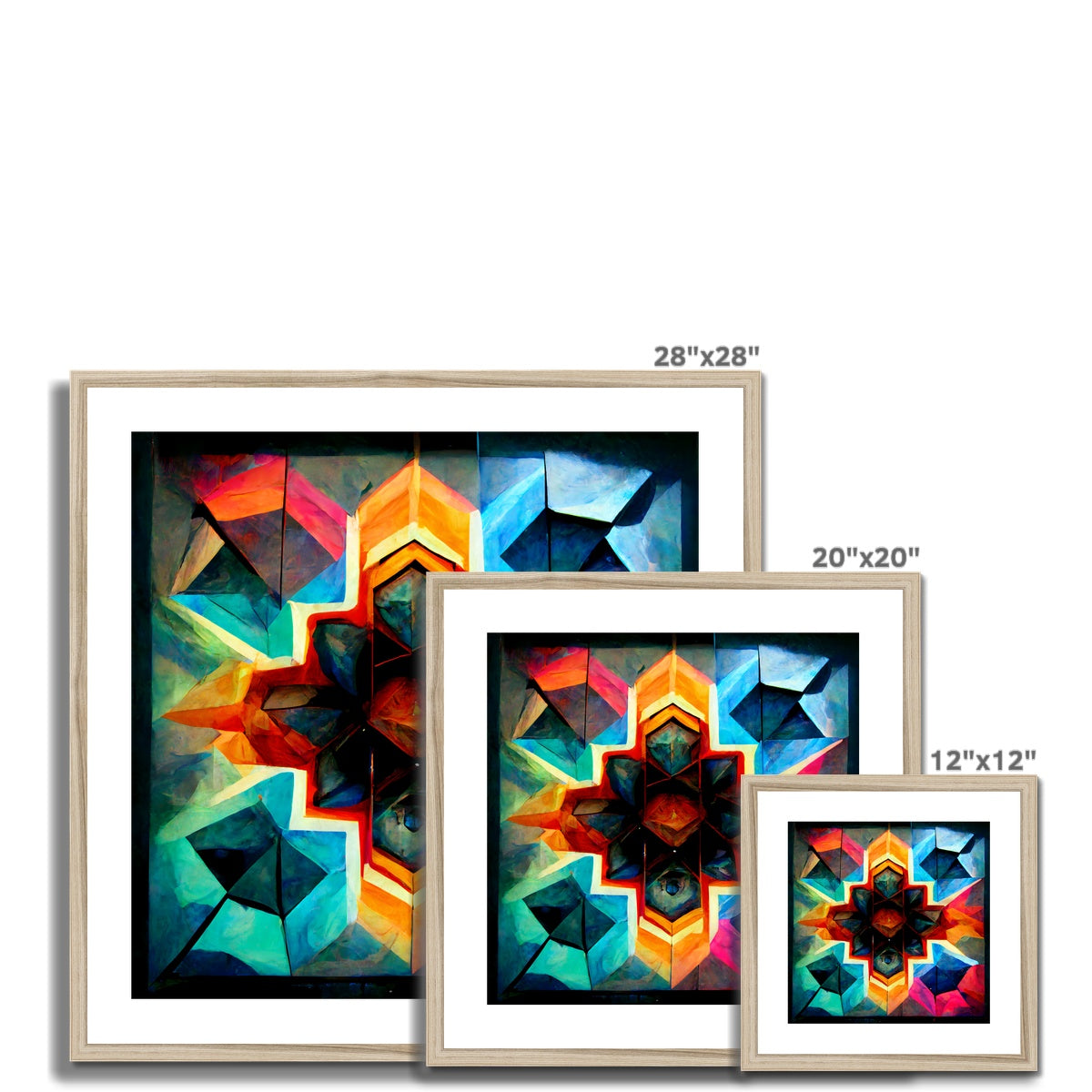 Kaleidoscope Waters Framed & Mounted Print