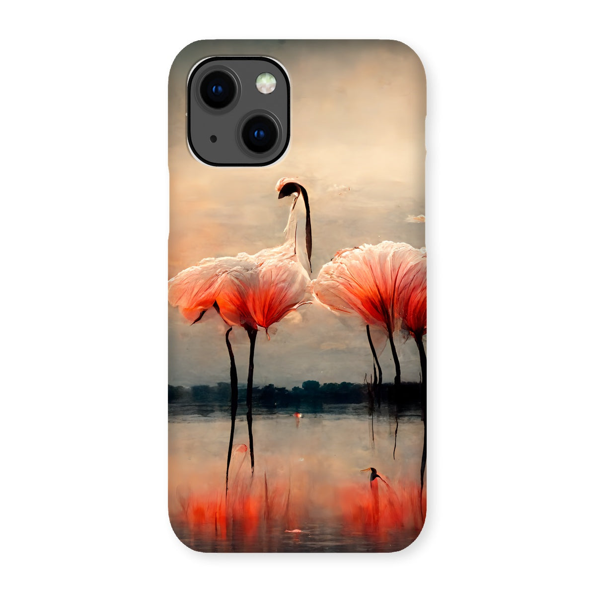 Flamingo Sunset Snap Phone Case