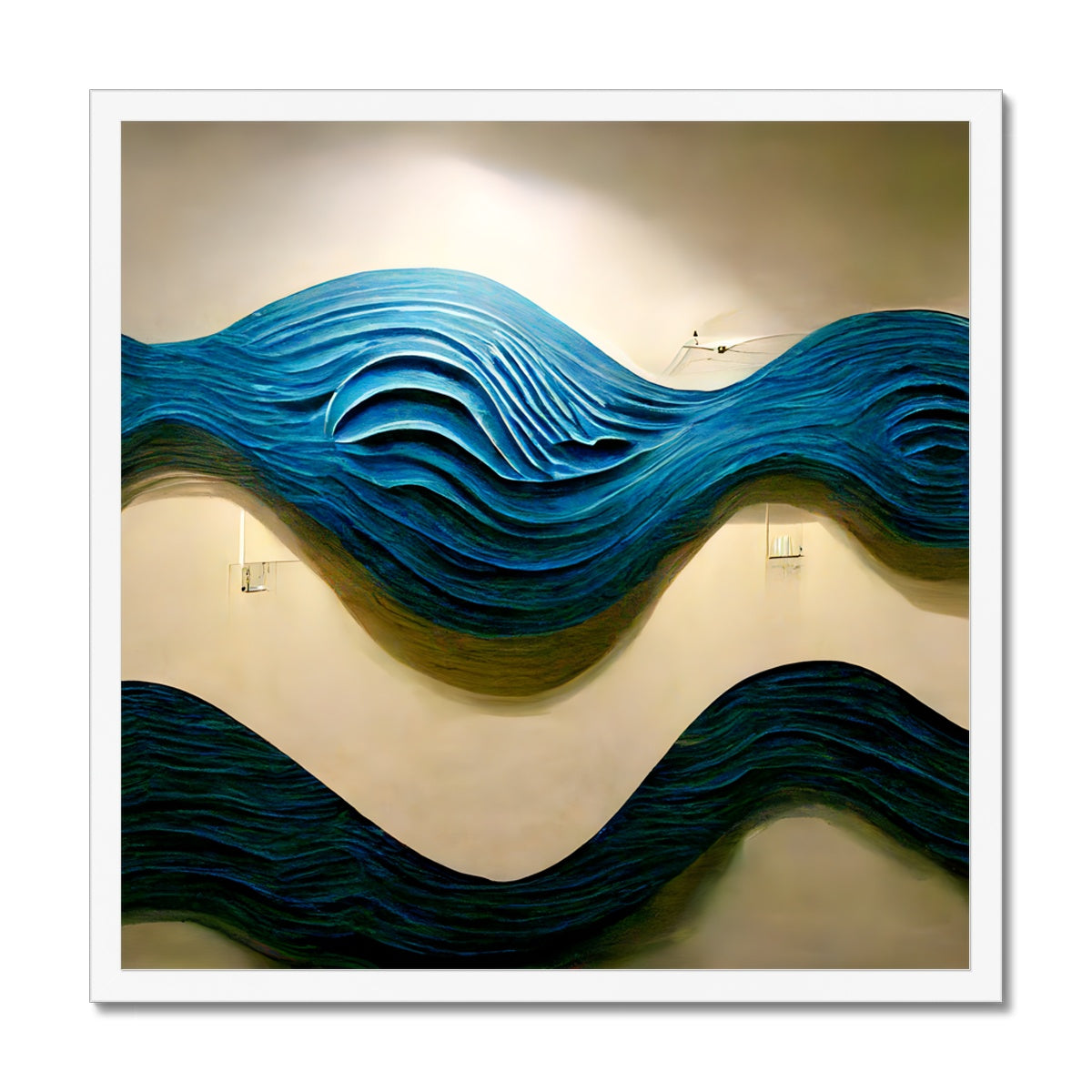 Blue Waves Framed Print