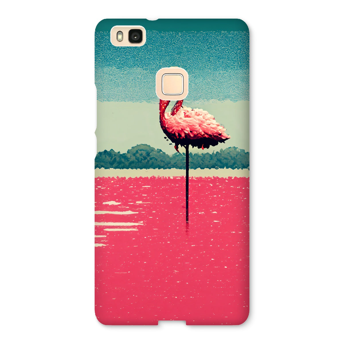 Flamingo 8 Bit Snap Phone Case