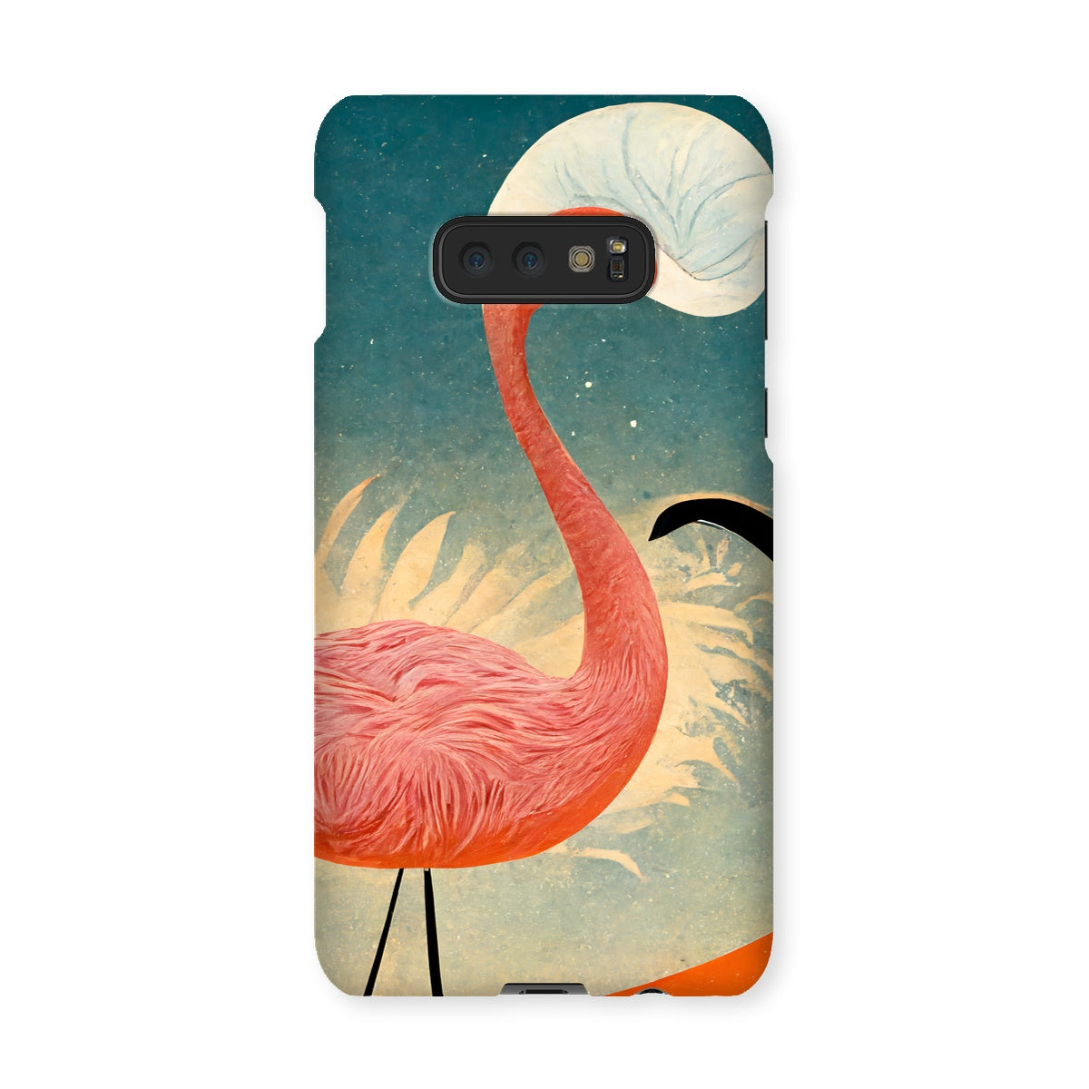 Flamingo Poster Style Snap Phone Case