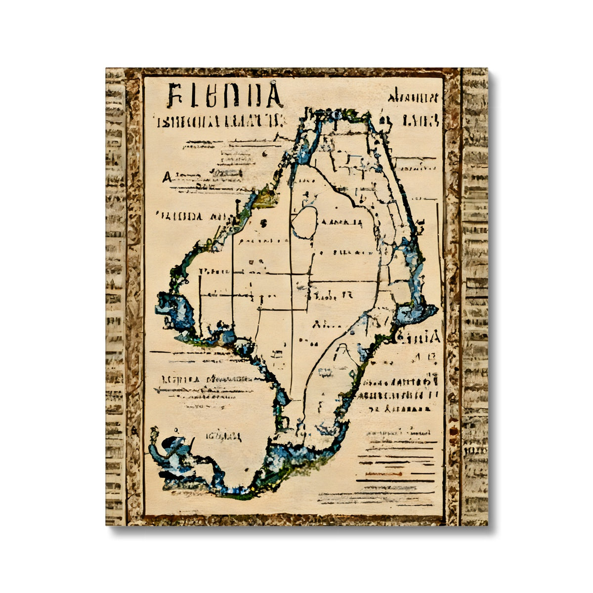 Florida Antiqua Canvas