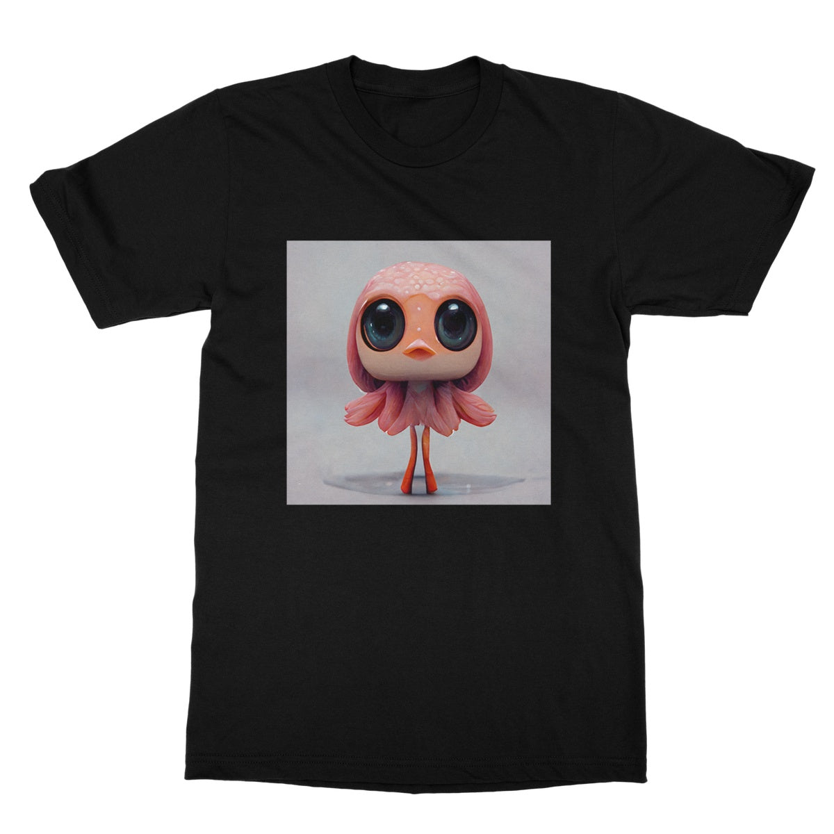 Flamingo Pop Bird Softstyle T-Shirt