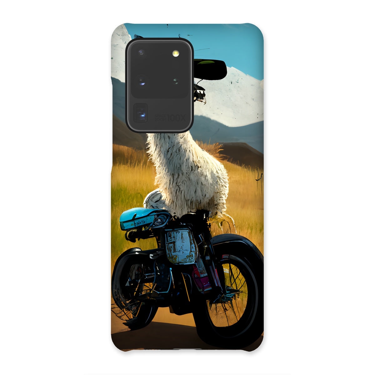 Llama on a Bike Snap Phone Case