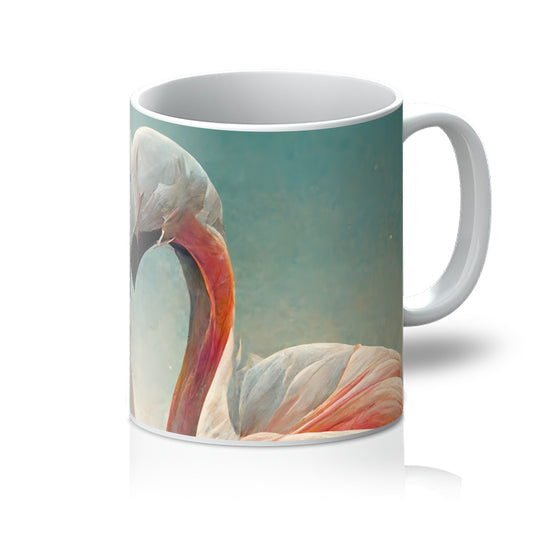 Flamingo Cuddles Mug