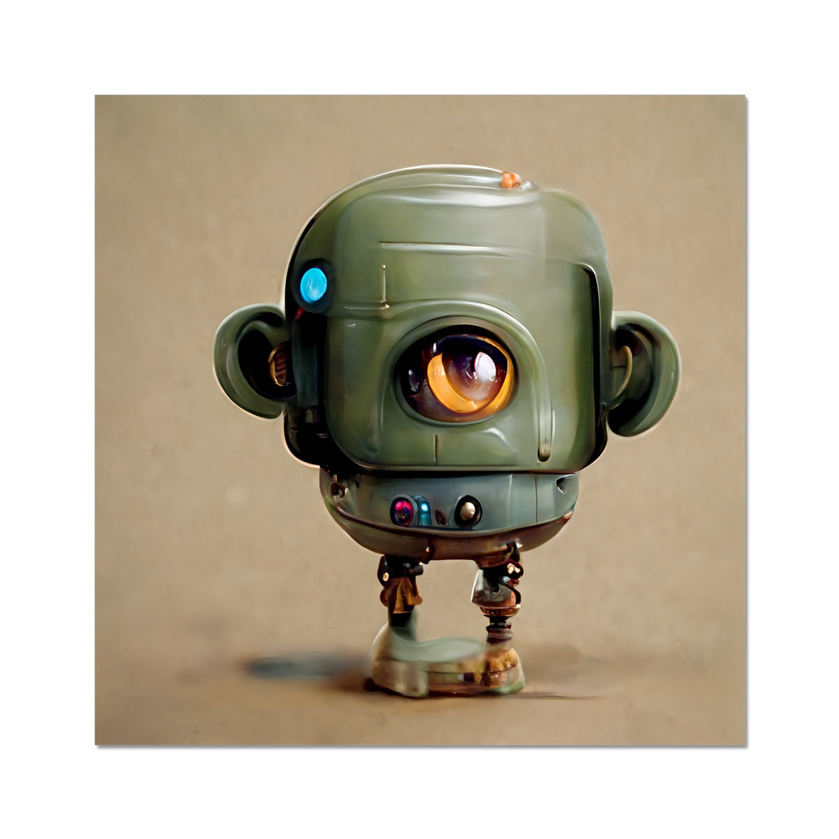 One Eye Robot Pop Fine Art Print