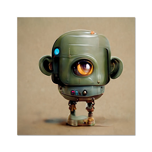 One Eye Robot Pop Fine Art Print