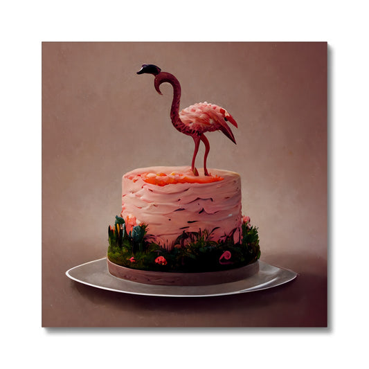 Flamingo Birthday Canvas