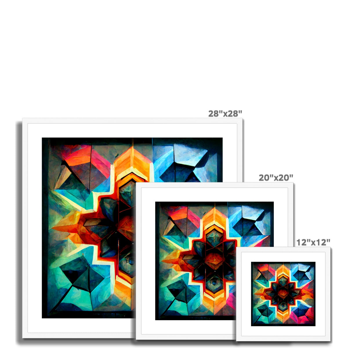 Kaleidoscope Waters Framed & Mounted Print