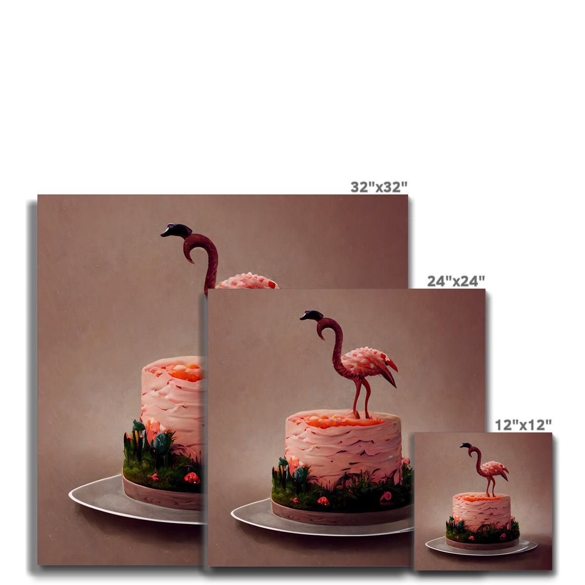 Flamingo Birthday Canvas