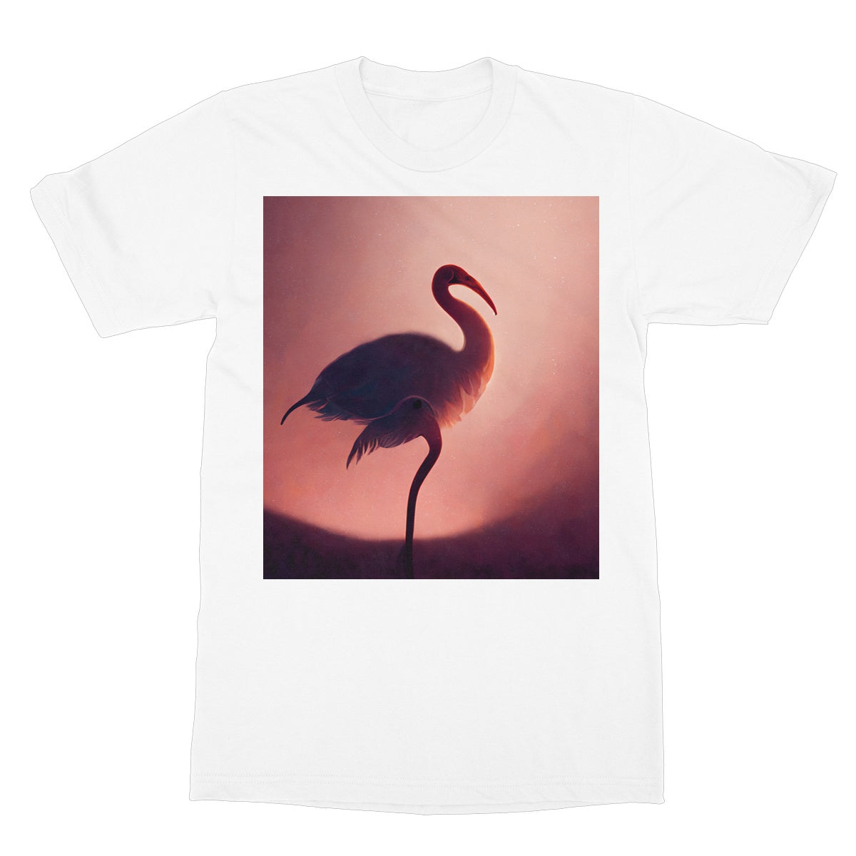 Flamingo Shadows Softstyle T-Shirt