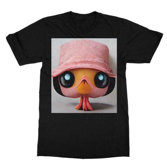 Flamingo Pop Hat  Softstyle T-Shirt